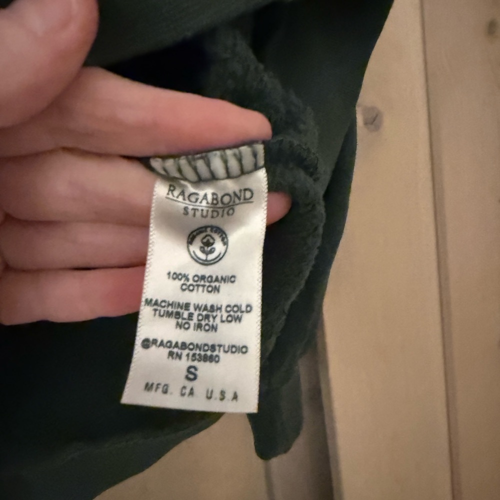 NWT Free People x Vagabond Green 11 Sweatshirt - Picture 6 of 7